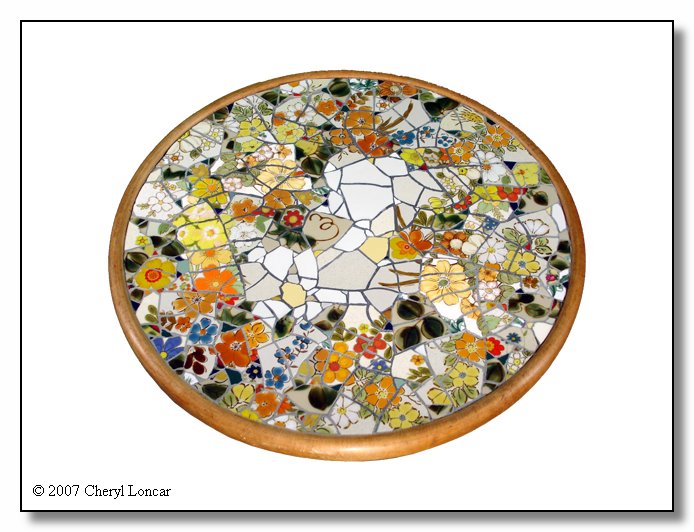 Mosaic art, furniture, mirrors & tables Cheryl Loncar